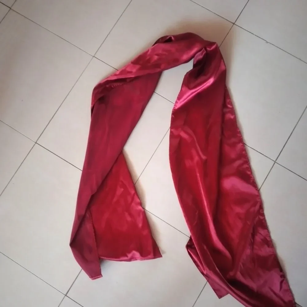 SILKY RED PROM AND BRIDESMAID DRESS - Picture 5 of 5